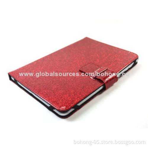 Universal Leather Cases for 7-8-inch Tablet PCs, Elastics Inside Fix the Tablet